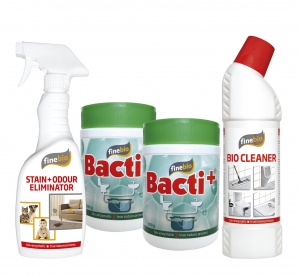 2xBacti+ a BioCleaner a Stain+Odour Eliminator